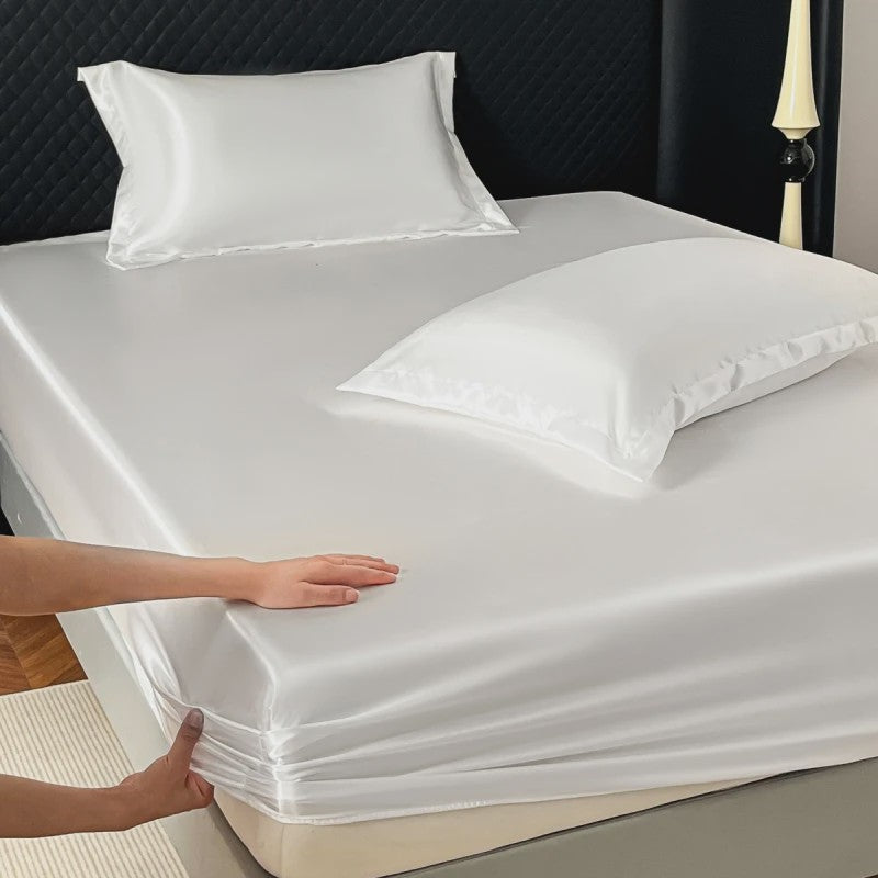 Satijnen Hoeslaken met 360° Elastische Band - Luxe en Comfortabel Beddengoed