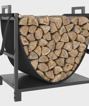 Outsunny Houtrek met Canvas Draagtas - 47.5x33x44cm - 50kg Capaciteit