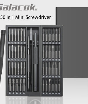 Galacok 50-in-1 Precisie Schroevendraaierset - Magnetisch S2 Bit Reparatiegereedschap