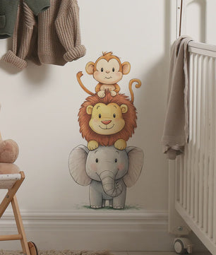 Schattige Bosdieren Muurstickers voor Kinderkamer, Babykamer & Peuterdecoratie - Vinyl Behang