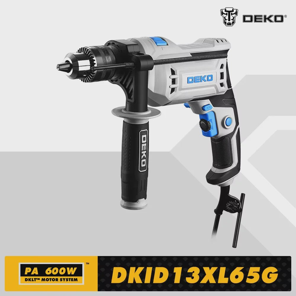 DEKO DKID13XL65G Klopboormachine 650W - 2 Functies: Boren & Schroeven