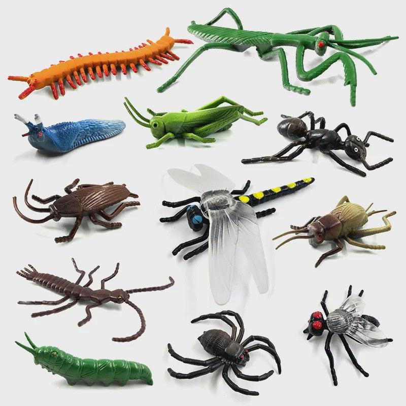 12-delige set realistische insectenfiguren voor tuin en huisdecoratie