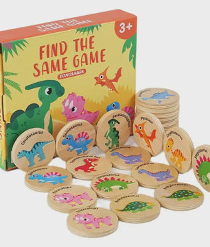 Montessori Dinosaurus Memory Spel - Cognitief Puzzel Spel voor Kinderen