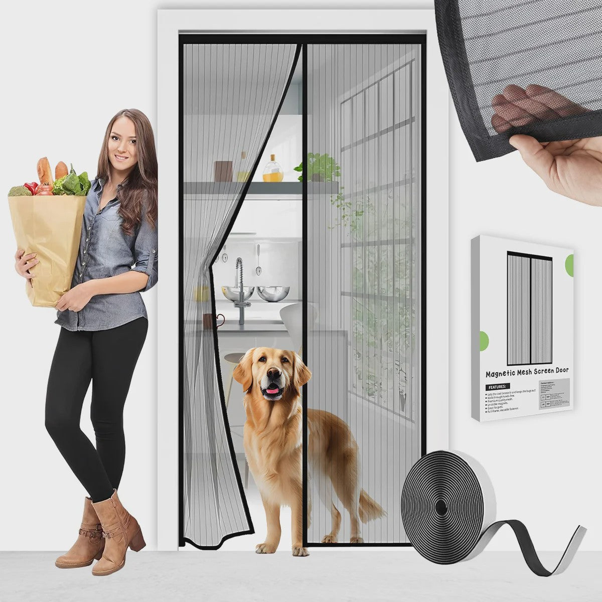 Magnetisch Deurhor - Universele Insectenwering voor een Insectvrije Woning