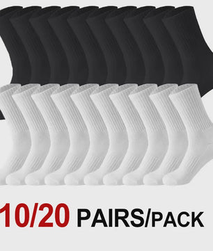 10/20 Paar Comfortabele Sportsokken - Ademend & Zweetabsorberend