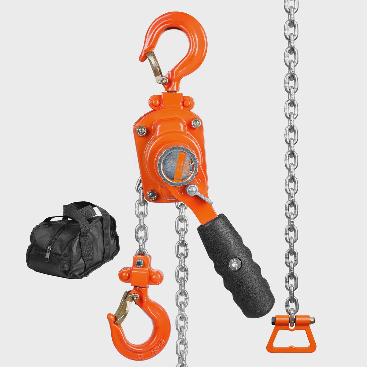 Handmatige Kettingtakel 0.25T/0.5T - G80 Verzinkt Staal & Dubbele Pal Rem