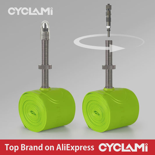 CYCLAMI Ultralichte TPU Binnenband voor Racefiets 700C - Verwisselbare Presta Ventiel