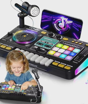 Multifunctionele DJ Mixer Speelgoed voor Kinderen met Bluetooth, Microfoon en Lichteffecten