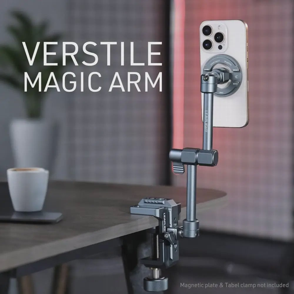 LEAPLIGHT Magic Arm 360° Rotatie met Balhoofd voor Camera, Livestreaming & Vloggen