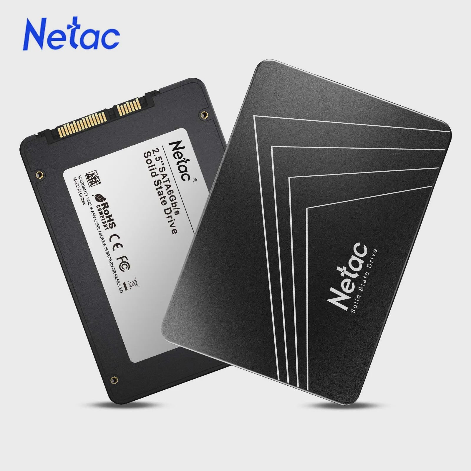 Netac 2.5" SATA III SSD - Snelle Interne Harde Schijf voor Laptop & PC (128GB-2TB)