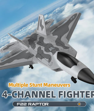 RC Vliegtuig F22 Raptor - Brushless, 4-Kanaals, EPP Schuim, 490mm Spanwijdte, Afstandsbediening Speelgoed voor Volwassenen