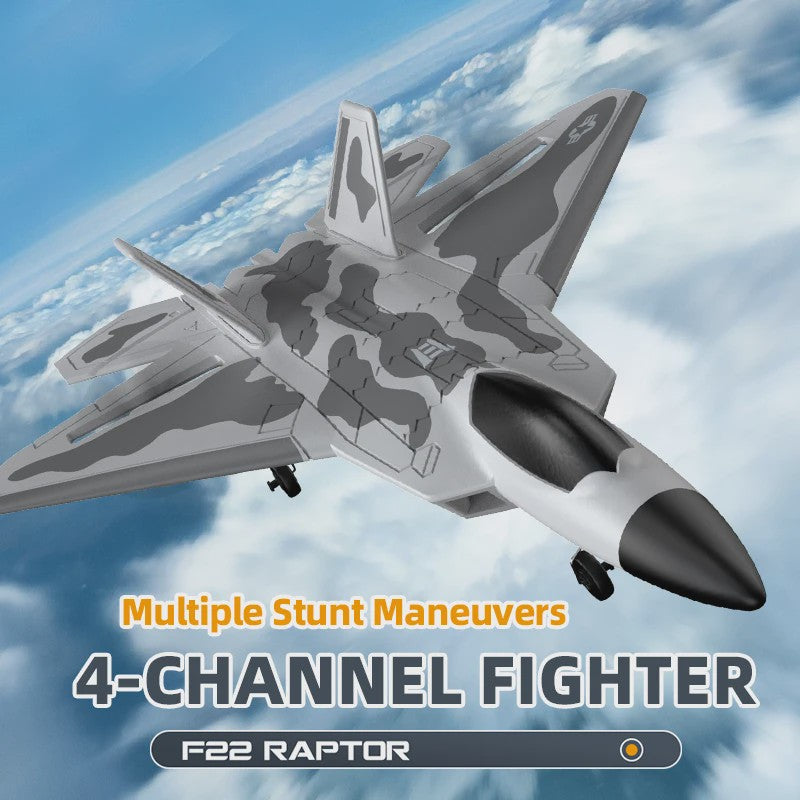 RC Vliegtuig F22 Raptor - Brushless, 4-Kanaals, EPP Schuim, 490mm Spanwijdte, Afstandsbediening Speelgoed voor Volwassenen