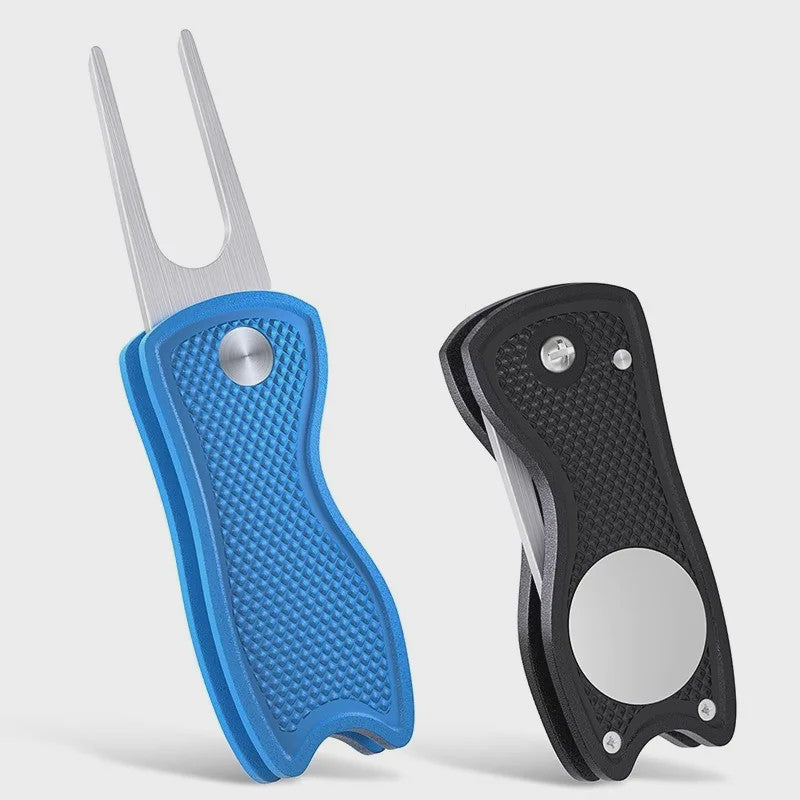 Opvouwbare Golf Divot Reparatie Tool met Magnetische Bal Marker