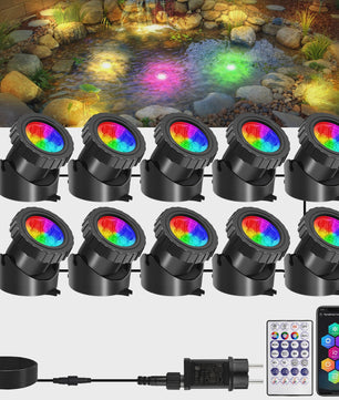 Waterdichte RGB LED Spot Verlichting voor Vijver & Fontein - App & Afstandsbediening