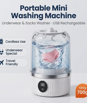 Draagbare Mini Wasmachine voor Ondergoed & Babykleding - Geen Installatie Nodig
