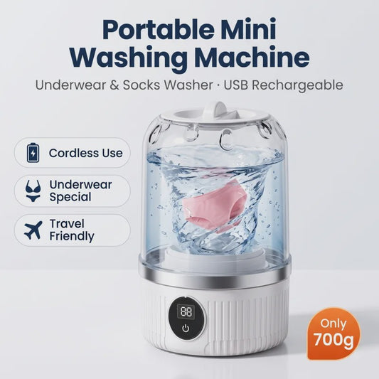 Draagbare Mini Wasmachine voor Ondergoed & Babykleding - Geen Installatie Nodig