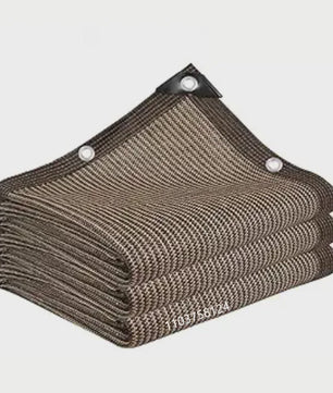 UV-Bestendige Schaduwdoek HDPE - Koffiebruin - Zonwering voor Tuin, Balkon & Auto