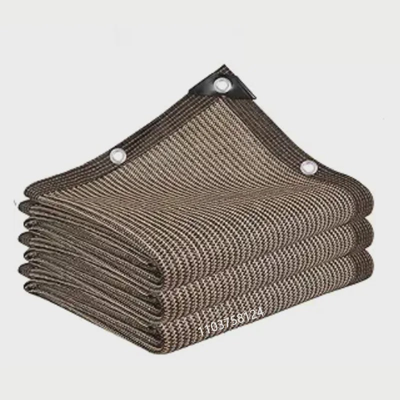 UV-Bestendige Schaduwdoek HDPE - Koffiebruin - Zonwering voor Tuin, Balkon & Auto