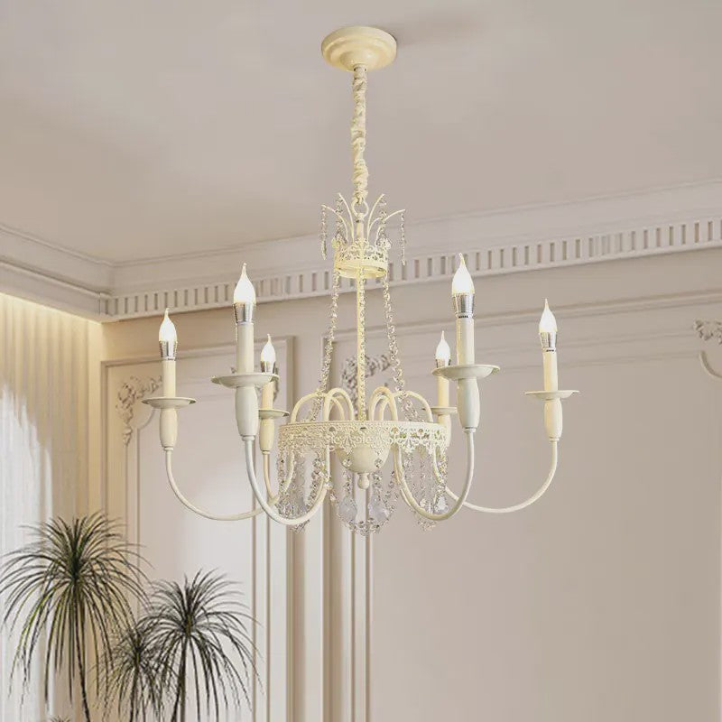 Moderne Kristallen Kroonluchter met 6 Lichtpunten - Stijlvolle Woonkamer & Slaapkamer Verlichting
