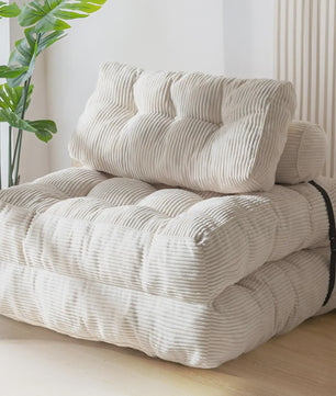 Opvouwbaar Slaapbank Stoel - Comfortabele Lounge Sofa Bed met Kussen
