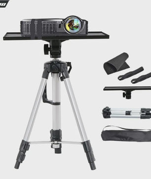 Verstelbare Aluminium Projector & Laptop Tripod Stand met Draagtas - Inklapbaar