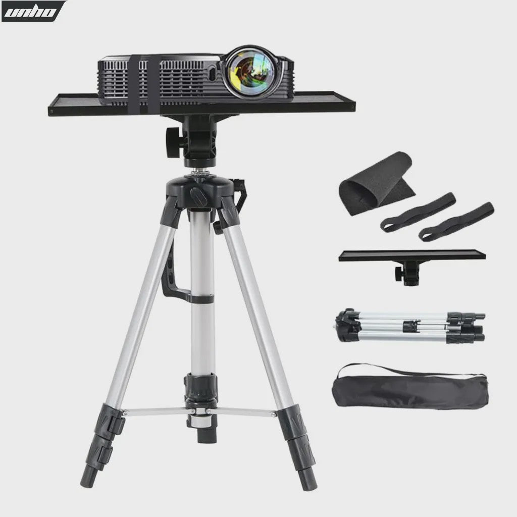 Verstelbare Aluminium Projector & Laptop Tripod Stand met Draagtas - Inklapbaar