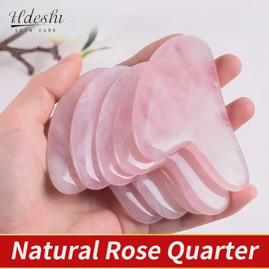 Natuurlijke Jade Gua Sha Schraper & Roller voor Gezichtsmassage - Verstevigende Huidverzorging