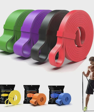 Professionele Weerstandsbanden Set - Latex Elastische Banden voor Krachttraining, Pilates & Pull-ups