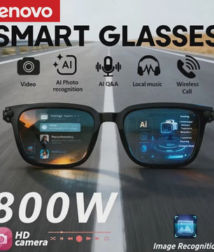 Smart AI Bril met Camera, Vertaling & Bluetooth - Fotografeer & Bel Handsfree