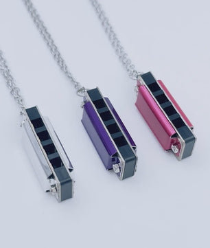 Mini Harmonica Ketting - 8 Tonen, 4 Gaten - Muziekspeeltje voor Kinderen