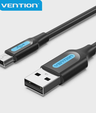 Vention Mini USB 2.0 Kabel - Snelladen & Dataoverdracht voor Camera, MP3, GPS