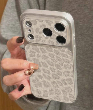 Luxe Leopard Print Telefoonhoesje voor iPhone - Schokbestendig met Bumper
