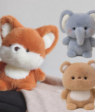 Schattige Pluche Dieren Knuffels & Kussens - Beer, Olifant, Varken & Meer - Cadeau Kinderdag