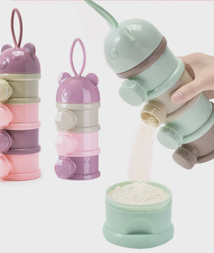 Babydoos Melkpoeder & Snack Container - Gelaagd & Draagbaar