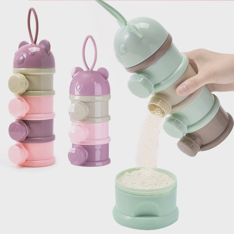 Babydoos Melkpoeder & Snack Container - Gelaagd & Draagbaar