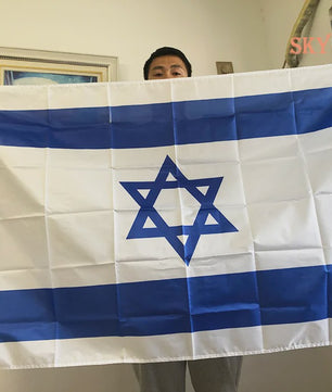 Nationale Vlag van Israël - Polyester - 60x90cm & 90x150cm
