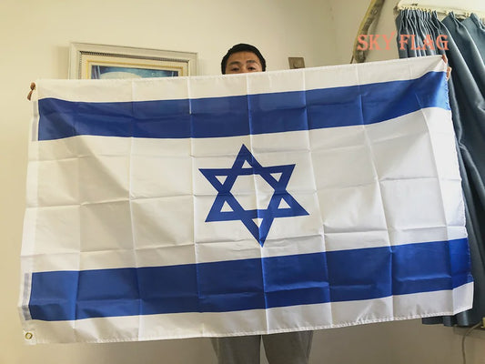 Nationale Vlag van Israël - Polyester - 60x90cm & 90x150cm