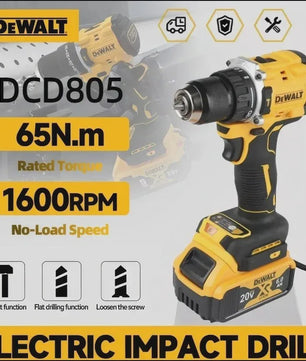 DeWALT DCD805 20V Brushless Accu Klopboormachine - Krachtig en Multifunctioneel