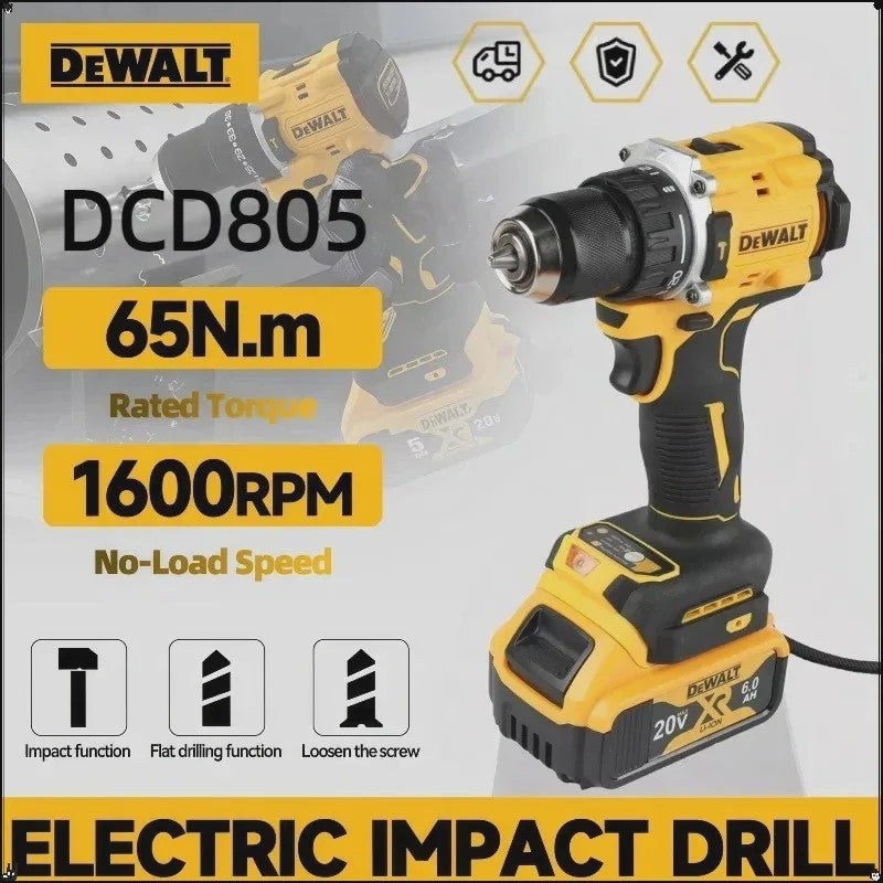 DeWALT DCD805 20V Brushless Accu Klopboormachine - Krachtig en Multifunctioneel