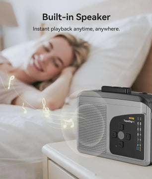EZCAP234 Cassette naar MP3 Converter: Speel tapes af, neem radio op en luister naar AM/FM