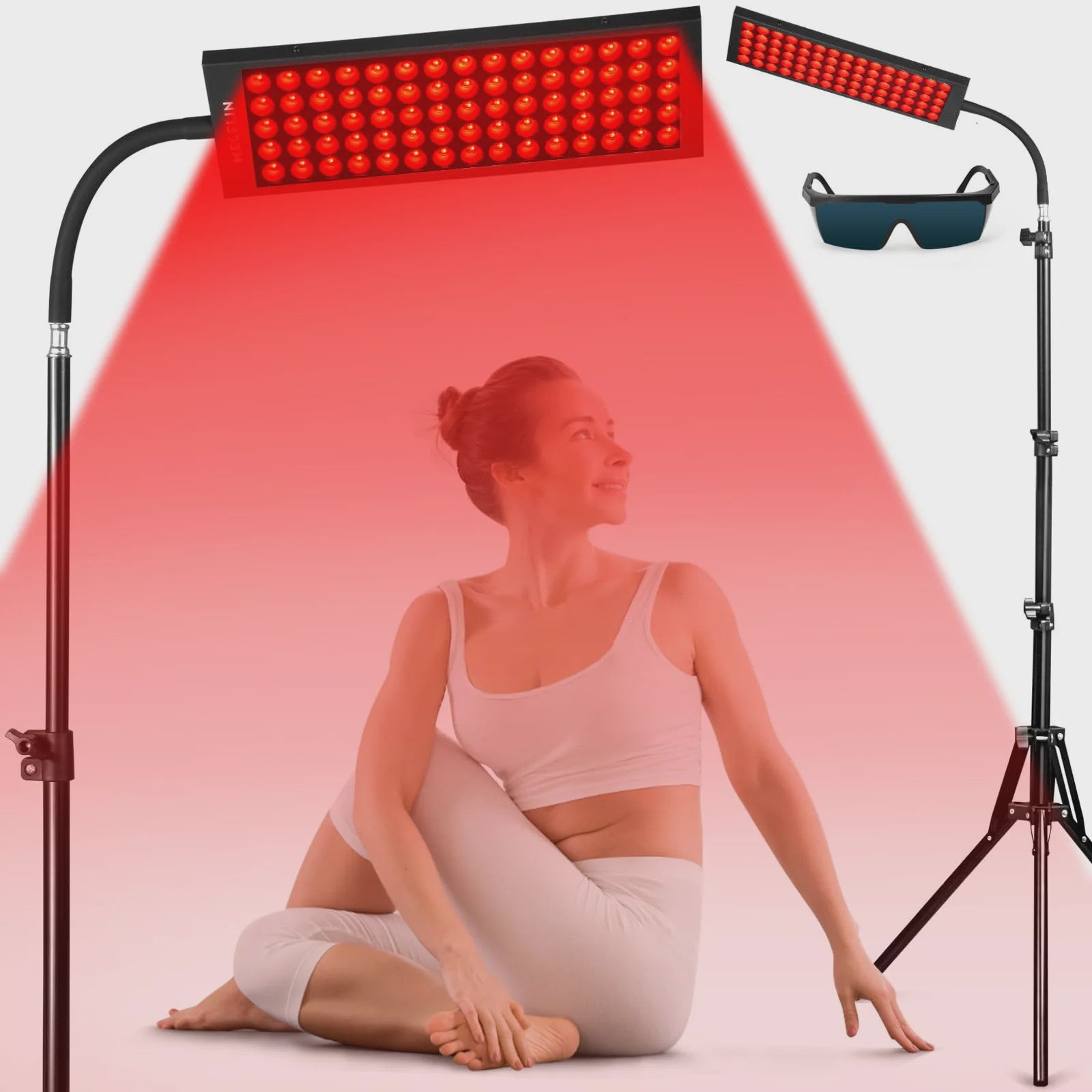 Roodlichttherapie Lamp met Verstelbare Stand - Dual Chip 660/850nm voor Pijnverlichting & Huidverzorging