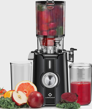 Krachtige Slow Juicer met 200W Motor en Extra Brede Opening - BPA-Vrij