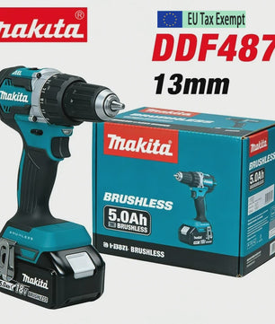 Makita DDF487 18V Brushless Accu Klopboormachine - Krachtige 13mm Boor & Schroefmachine met Hoge Koppel