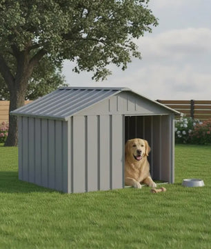 Robuuste Hondenhok van Verzinkt Staal - 116.5x103x81.5 cm - Grijs