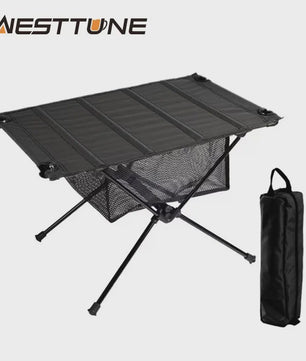 WESTTUNE Campingtafel Opvouwbaar Lichtgewicht Aluminium & 1680D Oxford Doek - Draagbaar voor Outdoor Picknick