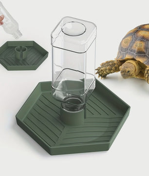 Automatische Reptielen Voerbak en Waterdispenser voor Kleine Hagedissen, Kikkers, Slangen en Schildpadden
