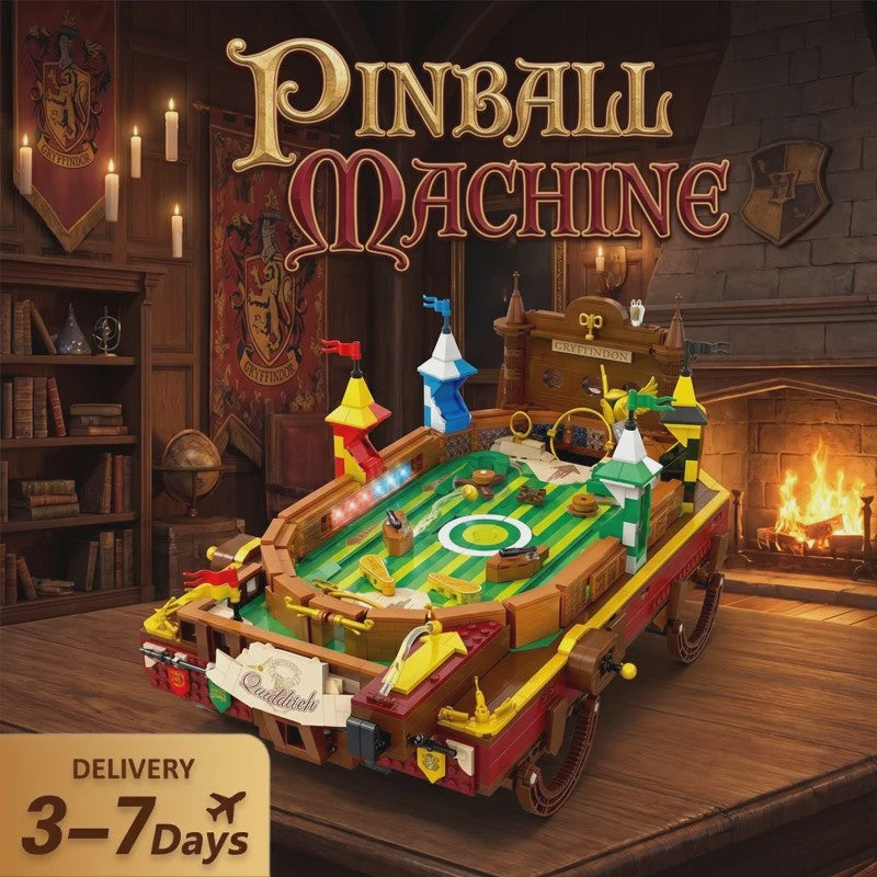 Bouw je eigen Pinball Machine met Motor: 2240-delige Assembleerbare Modelbouwset