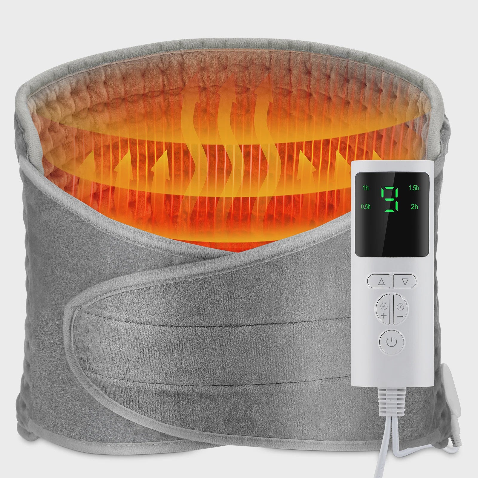 Elektrische Verwarmde Rugband met Verstelbare Temperatuur en Timer