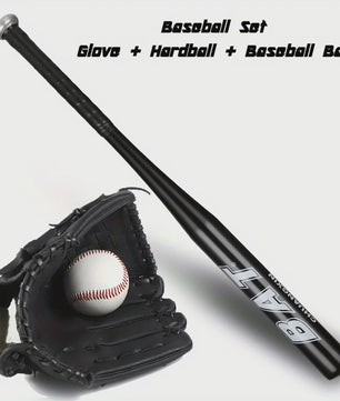 Baseball Starter Set voor Tieners: Aluminium Bat, Vanghandschoen & Bal - Ideaal voor Beginners