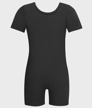 Elastisch Turnpakje Meisjes Short Unitard - Perfect voor Gym, Dans & Ballet